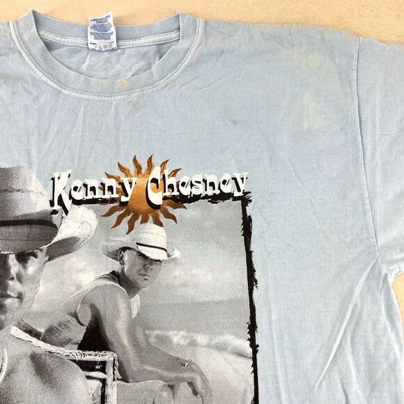 Kenny Chesney Somewhere in the Sun 2005 Tour T-Shirt Light Blue Size - Picture 3 of 13